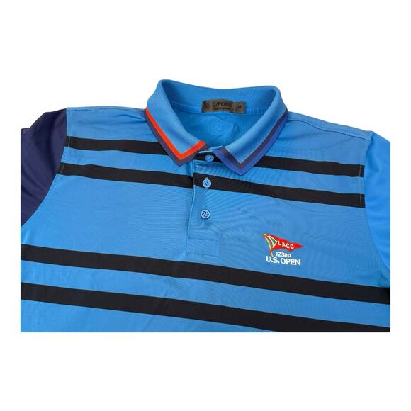 G/Fore Men’s M Polo Los Angeles Country Club LACC 123rd US Open Golf Shirt Blue - Picture 1 of 13